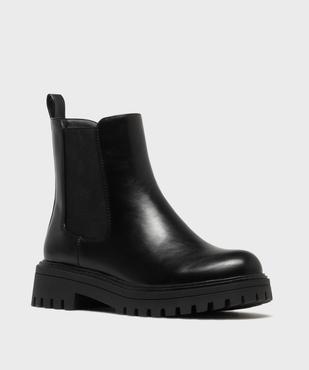 Boots crantés avec élastique latéral femme - 5 Miles vue2 - 5 MILES - GEMO