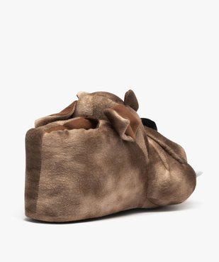 Chaussons homme en volume tête de chien vue4 - GEMO(HOMWR HOM) - GEMO
