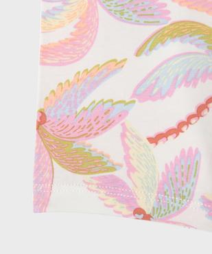 Cycliste en coton stretch fille vue2 - GEMO 4G FILLE - GEMO