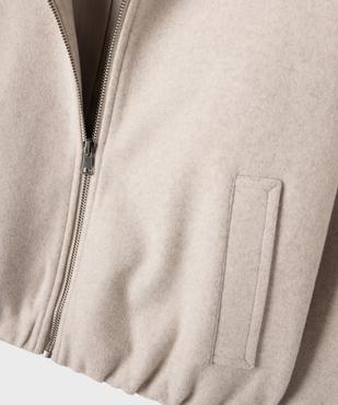 Veste zippée effet laine fille vue2 - GEMO (JUNIOR) - GEMO