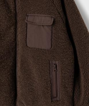 Sweat zippé à capuche réversible garçon vue3 - GEMO (ENFANT) - GEMO