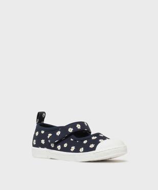 Babies en toile fleurie à scratch et bout recouvert fille - Lovely Wings vue2 - LOVELY WINGS GEMO FOR GOOD - GEMO