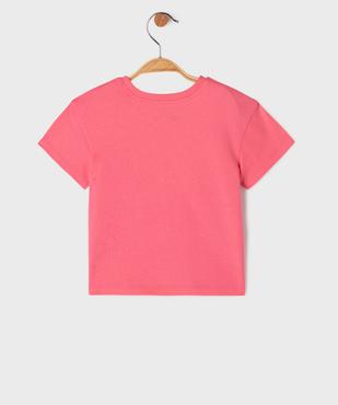 Tee-shirt manches courtes à motifs girly bébé fille vue3 - GEMO(BEBE DEBT) - GEMO