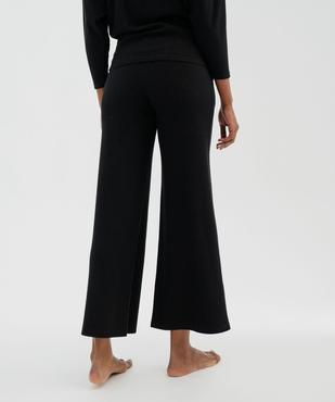 Bas de pyjama large en maille côtelée extra douce femme vue8 - GEMO 4G FEMME - GEMO