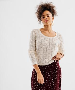 T-shirt col rond uni femme vue2 - GEMO(FEMME PAP) - GEMO