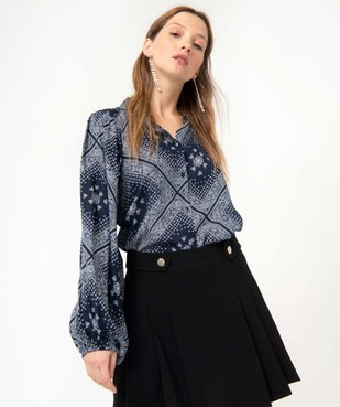 Chemise femme imprimée à manches extra larges vue2 - GEMO(FEMME PAP) - GEMO