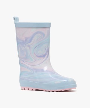 Bottes de pluie fille en caoutchouc fourrées avec semelle épaisse vue2 - LOVELY WINGS - GEMO
