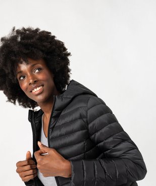 Doudoune à capuche rembourrage fin femme vue4 - GEMO 4G FEMME - GEMO