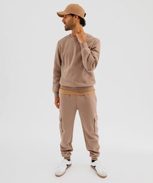 Tee-shirt à manches courtes et col rond homme vue4 - GEMO 4G HOMME - GEMO