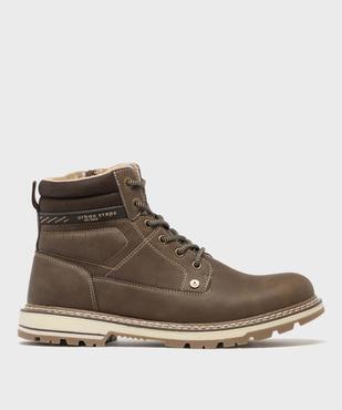 Boots esprit randonnée avec double fermeture homme - Urban Step vue1 - URBAN STEPS GEMO FOR GOOD - GEMO