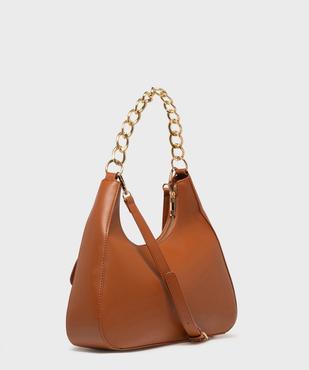 Sac à main ajouré à anse en chaîne dorée femme vue2 - GEMO (ACCESS) - GEMO