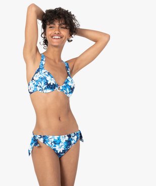 Haut de maillot de bain femme forme corbeille à armatures vue3 - GEMO (PLAGE) - GEMO