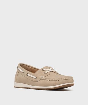 Chaussures bateau spécial confort femme vue2 - G'FLEX - GEMO