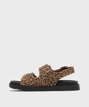 Sandales à motif léopard ajustables par 3 boucles fille - Lovely Wings vue3 - LOVELY WINGS - GEMO