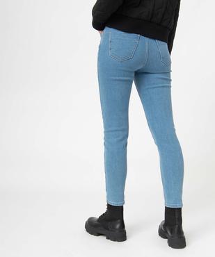 Jean femme coupe Slim taille haute longueur 7/8ème vue3 - GEMO 4G FEMME - GEMO