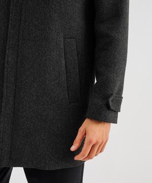 Manteau droit à double col amovible homme vue5 - GEMO (HOMME) - GEMO