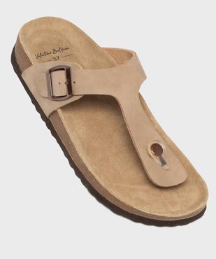 Sandales à entredoigt et semelle intérieure cuir anatomique femme - Valentina Baldano vue5 - VALENTINA BALDA - GEMO