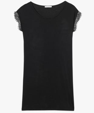 Chemise de nuit manches courtes vue4 - GEMO(HOMWR FEM) - GEMO