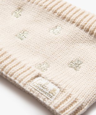 Ensemble bonnet et snood doublés polaire bébé fille - LuluCastagnette vue2 - LULUCASTAGNETTE - GEMO