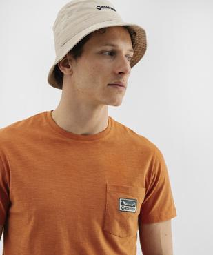 Tee-shirt manches courtes en jersey de coton flammé homme - Roadsign vue2 - ROADSIGN G4G - GEMO