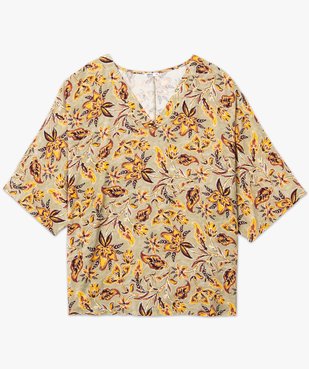 Blouse fleurie à manches chauve-souris femme grande taille vue4 - GEMO (G TAILLE) - GEMO