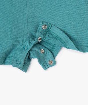 Combishort bébé fille avec volant sur le col vue2 - GEMO(BEBE DEBT) - GEMO