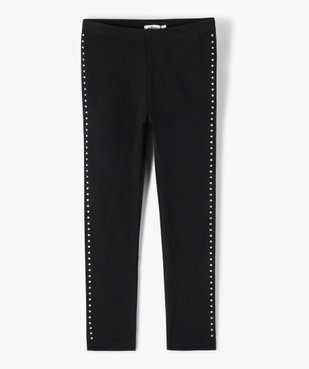 Legging long avec strass argentés fille vue1 - GEMO (ENFANT) - GEMO