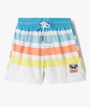 Short de bain garçon rayé vue1 - GEMO (ENFANT) - GEMO
