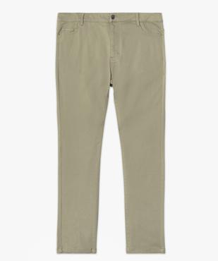 Pantalon femme grande taille coupe slim en toile extensible vue4 - GEMO (G TAILLE) - GEMO