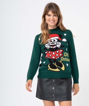 Pull de Noël femme à motif XXL Minnie - Disney vue1 - DISNEY - GEMO