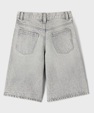 Bermuda ample en jean délavé fille vue2 - GEMO (ENFANT) - GEMO