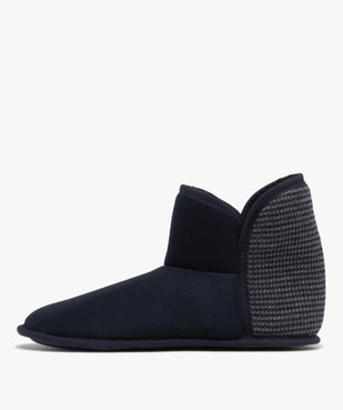 Chaussons boots en velours et tricot homme vue3 - GEMO(HOMWR FEM) - GEMO
