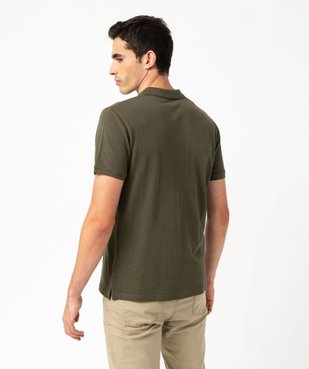 Polo à manches courtes en maille piquée homme vue3 - GEMO 4G HOMME - GEMO
