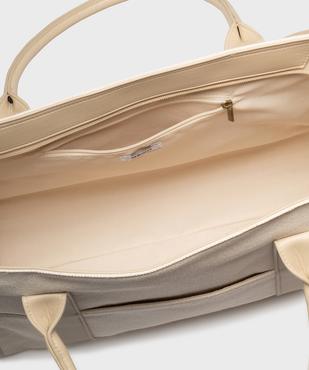 Sac cabas en toile femme vue3 - GEMO (ACCESS) - GEMO