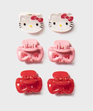 Mini-pinces crabe pour les cheveux motif chat fille (lot de 6) - Hello Kitty vue1 - HELLO KITTY - GEMO