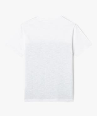 Tee-shirt manches courtes tricolore avec poche poitrine garçon vue3 - GEMO 4G GARCON - GEMO