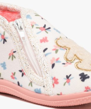 Chaussons bottillons à motifs fleuris bébé fille - LuluCastagnette. vue6 - LULU CASTAGNETT - GEMO