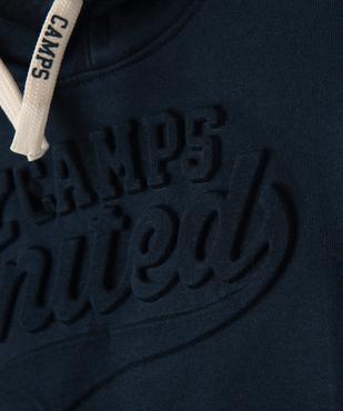 Sweat à capuche molletonné garçon - Camps United vue2 - CAMPS GEMO FOR GOOD - GEMO