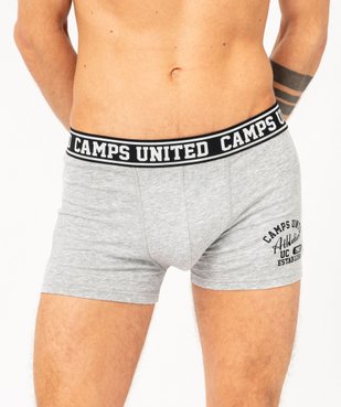 Boxer en coton extensible imprimé homme - Camps United vue3 - CAMPS - GEMO