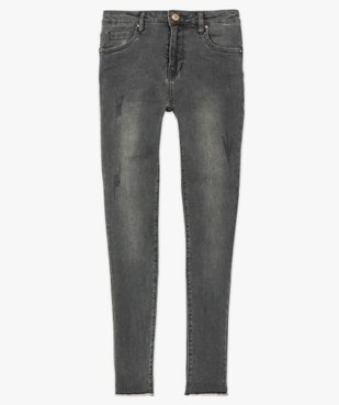 Jean skinny avec franges aux chevilles vue4 - GEMO (JEAN) - GEMO