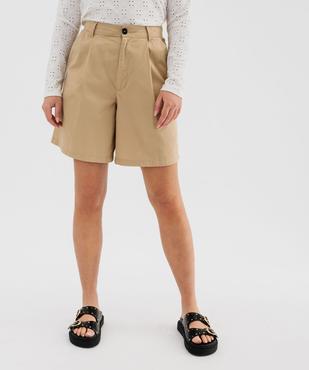 Bermuda ample en coton femme vue2 - GEMO(FEMME PAP) - GEMO