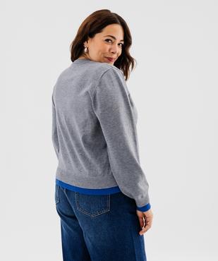 Gilet boutonné femme grande taille vue3 - GEMO 4G GT - GEMO