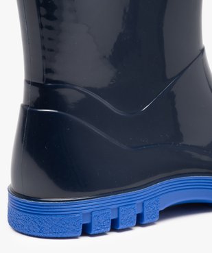 Bottes de pluie garçon à semelle crantée contrastante vue6 - GEMO (ENFANT) - GEMO