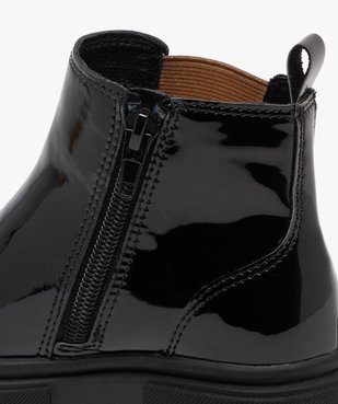 Boots Chelsea vernies à imprimé animal fille vue7 - LOVELY WINGS GEMO FOR GOOD - GEMO
