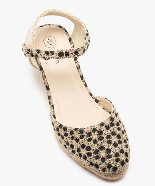 Sandales femme à talon compensé et bout fermé vue5 - GEMO(URBAIN) - GEMO