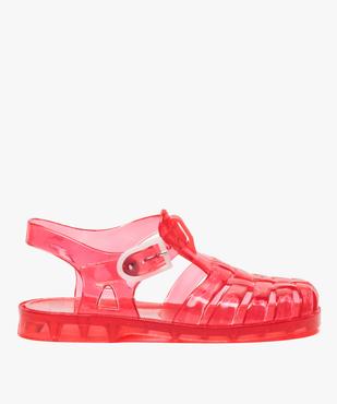 Sandales fille pour la plage en plastique coloré vue1 - GEMO (PLAGE) - GEMO
