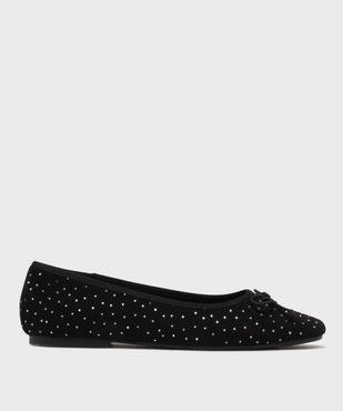 Ballerines en suédine avec strass femme - Follow Me vue1 - FOLLOW ME - GEMO