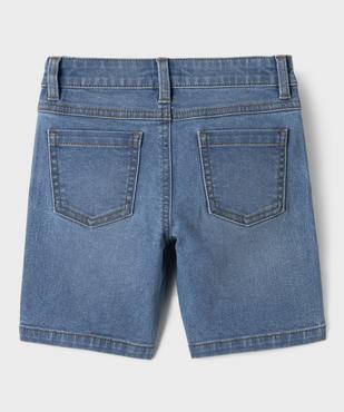 Bermuda en jean stretch coupe Regular garçon vue7 - GEMO (ENFANT) - GEMO