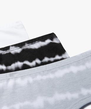Shorty coton stretch tie and dye fille (lot de 3) vue3 - GEMO 4G FILLE - GEMO