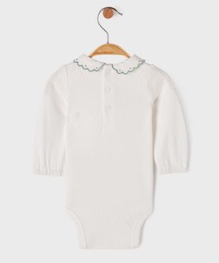 Body à manches longues avec col Claudine bébé fille - LuluCastagnette vue3 - LULUCASTAGNETTE - GEMO